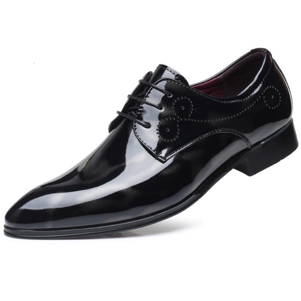 British Style Men Leather Shoes Autumn Fashion Business Casual Big Size Formal Shoes