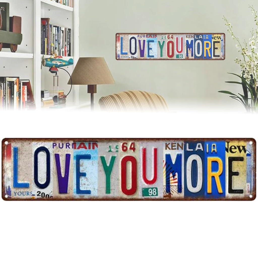 

Creative Love You More Wall Decor Sign XL Small (20*7.5cm)