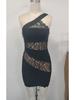 Black Lace Patchwork Sheer Evening Dress - European & American Bodycon Style