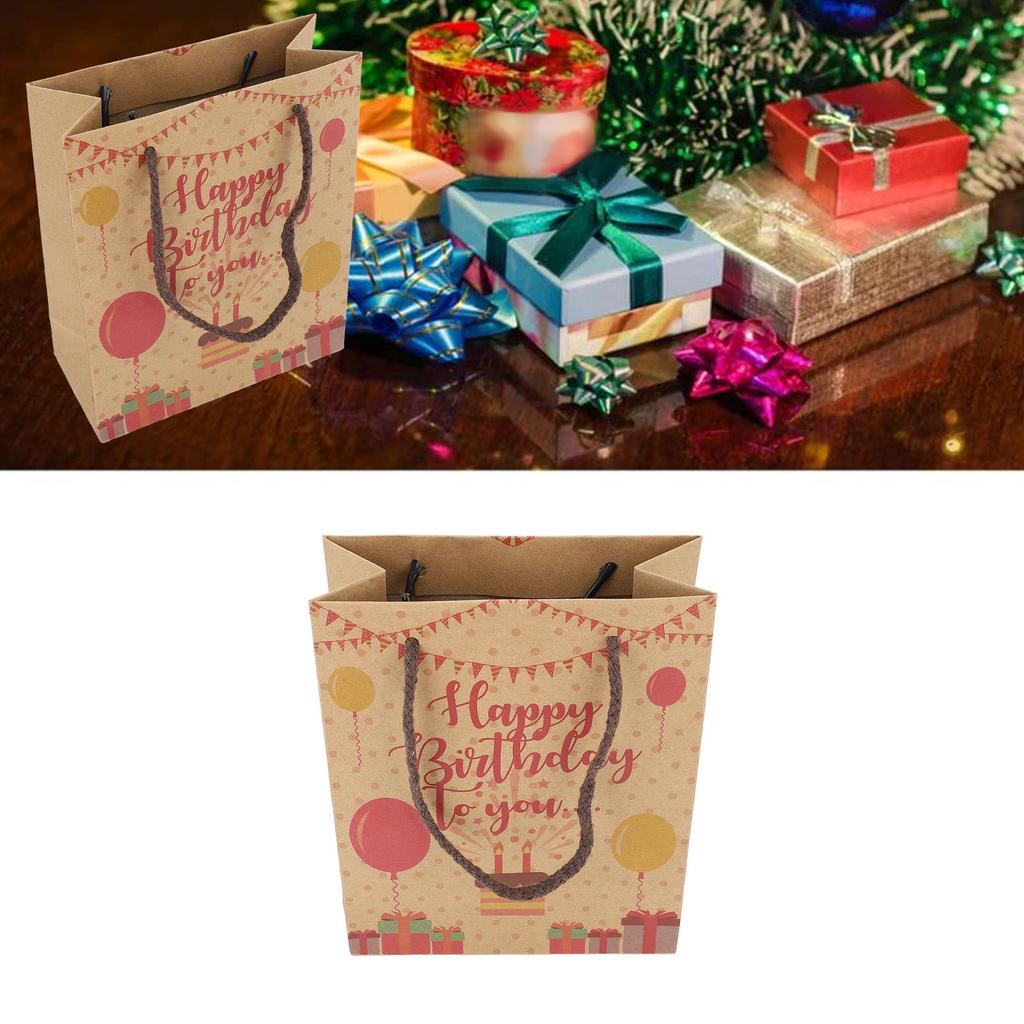 12pcs Birthday Gift Bags Cute Large Capacity Party Favor Bags Gift Favor Bags with Handle for Kids Girls