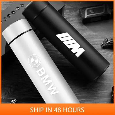 -500ml Car Smart Thermos Mug Stainless Steel Ulated Water Bottle For BMW M X1 X2 X3 X5 X6 X7 E90 E60 E46 G20 G30 G32 F30 F40