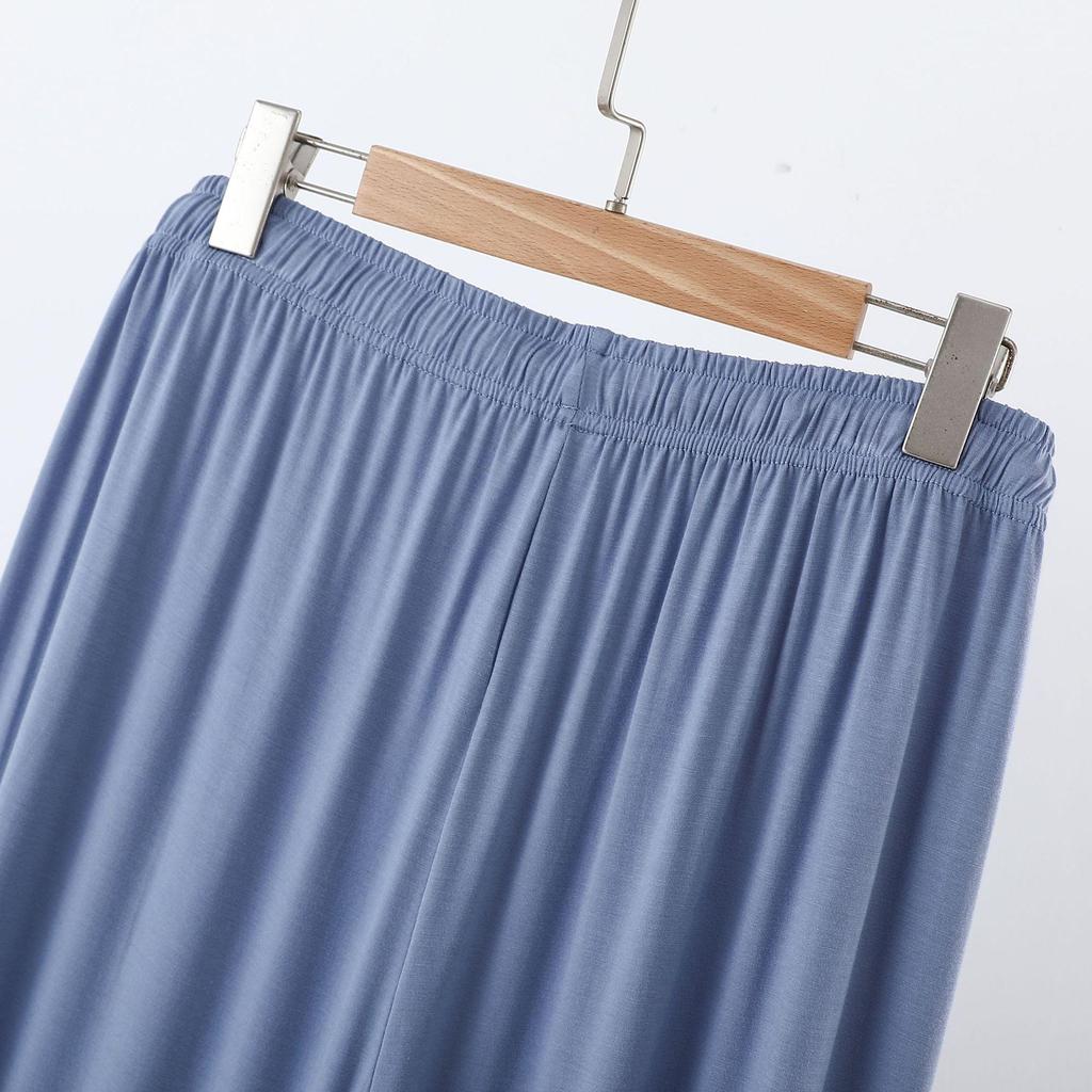 Women's Plus Size High Waist Modal Wide Leg Summer Pants