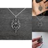 Retro Alloy Drop Pendant Necklace With Cross And Star Design For Unisex Fashion
