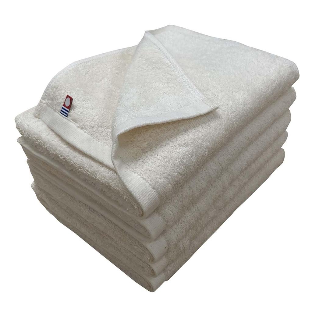Imabari Face Towels, 5-Piece Set, Organic Cotton, 32x86cm, Absorbent, Soft and Gentle on the Skin