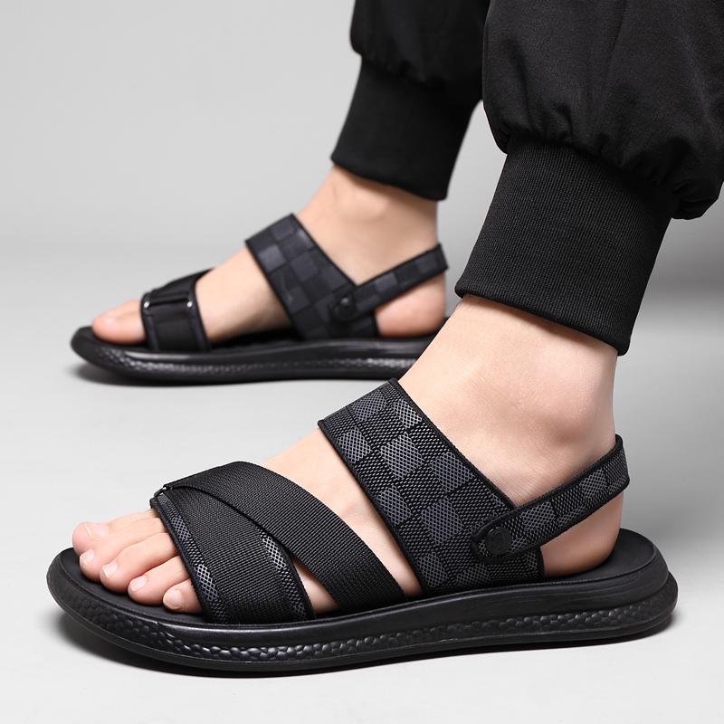 Men's High Quality Casual Sandals Summer Outdoor Waterproof Anti Slip Soft Sole Comfort Beach Shoes Fashion Lazy Driving Slipper