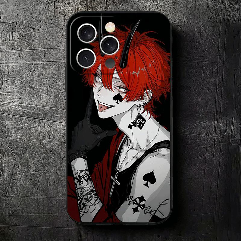 Devil Bad Boy Anime Style Soft Phone Case for iPhone 16 16E 17 Air 15 Pro Max 14 Plus 13 Mini 11 12 7 Black Cover Back Shell