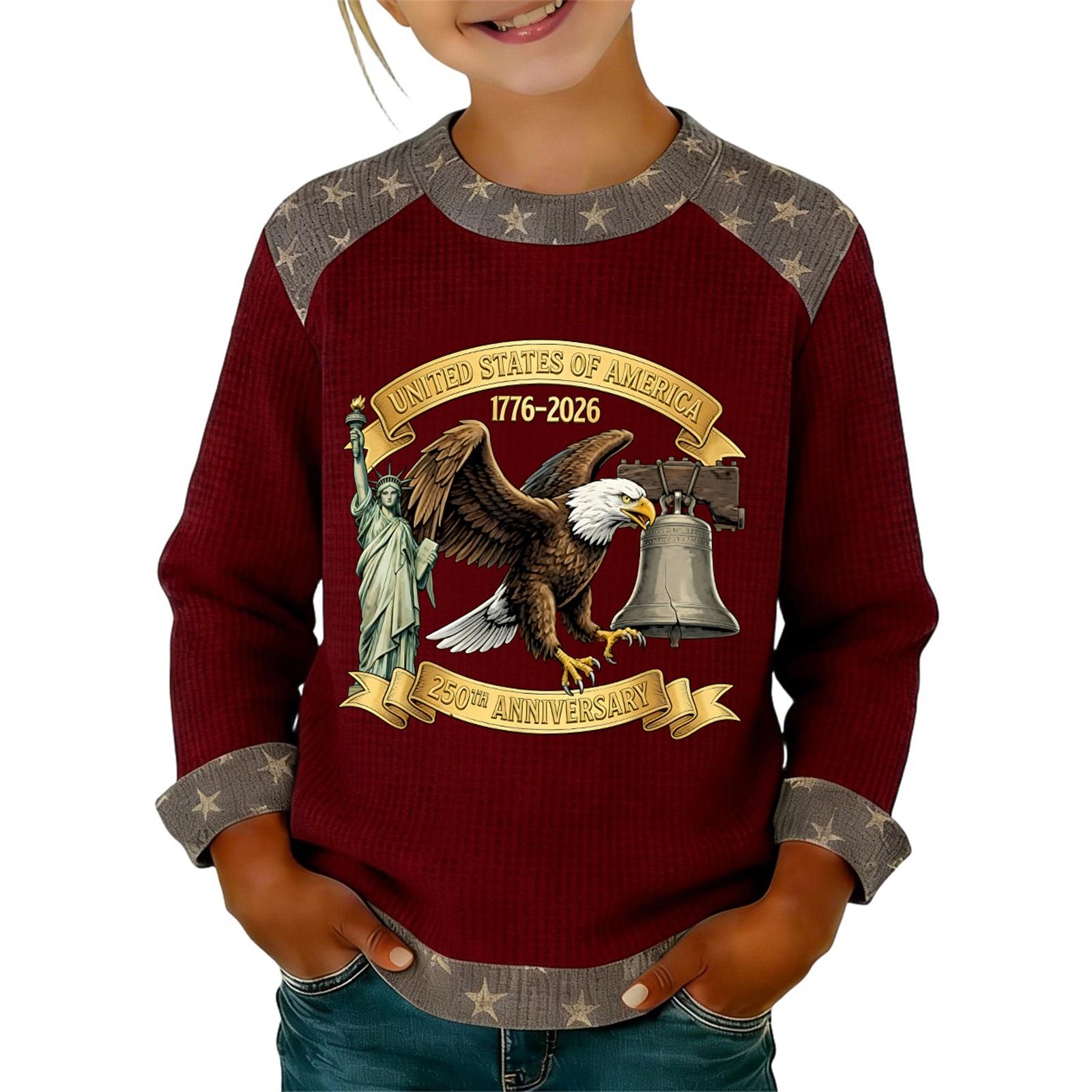 Children s Fashionable  Comfortable  Casual Long-Sleeve Printed Top 150