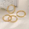 316L Stainless Steel Punk Exaggerated Hoop Earrings for Women Retro Golden Hypoallergenic Party Jewelry Gifts