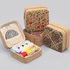 1 Retro Style Zipper Sewing Box, DIY Sewing Sewing Kit, Home Travel, Student Dormitory Manual Sewing Set