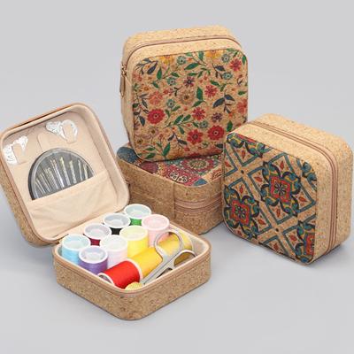 1 Nähkasten mit Reißverschluss im Retro-Stil, DIY Nähset, Zuhause, Reise, Studentenwohnheim, Handnähset