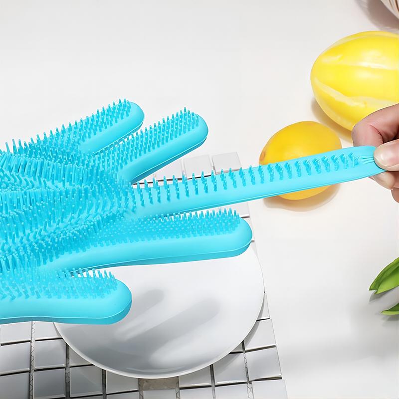 Badezimmer Hund Katzen Badebürste Massagehandschuhe Weicher Gummikamm Haustierzubehör für Katzen Duschreinigungswerkzeuge Lieferanten