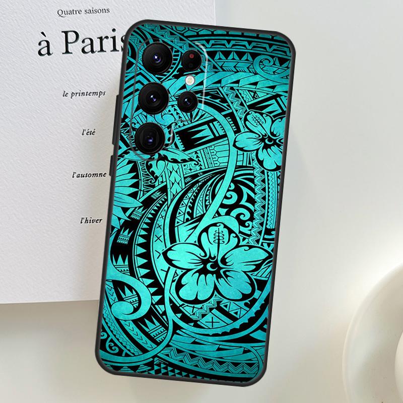 

Traditional Hawaiian Island Pattern Case For Samsung Galaxy S26 Ultra S24 S23 S22 S21 S25 Ultra S10 S20 Plus S25 FE Phone Cover Galaxy S23