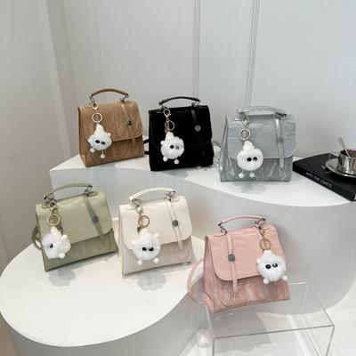 Casual Sense of Fashion and Foreign Style 2025 Pendant Summer New Korean Version of College Style Simple Portable Trendy Double Shoulder Women's Bag