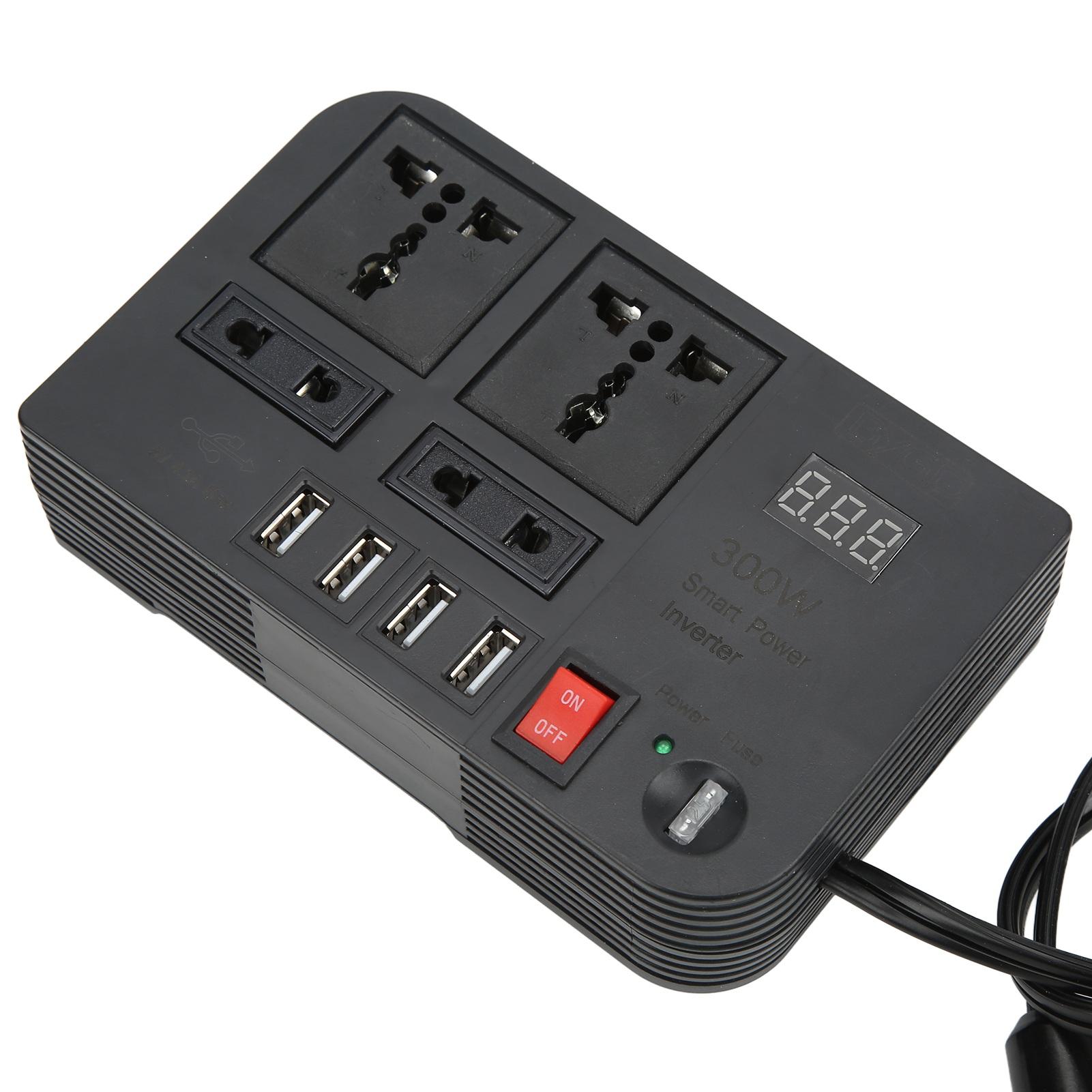 

Преобразователь напряжения 12 В в 220 ВПреобразователь напряжения прикуривателя 240 В 600 Вт с модифицированной синусоидой