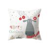 Merry Christmas Cute Santa Claus Snowman Print Pattern Cushion Cover Home Living Room Sofa Decoration Pillow