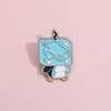 Cartoon Delightful Blue Alloy Brooch Creative Pin Unique Decorative Apparel Item