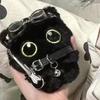 Creative Plush Little Black Cat Pendant Cute Fashion Cat Keychain Exquisite Backpack Decoration Accessories