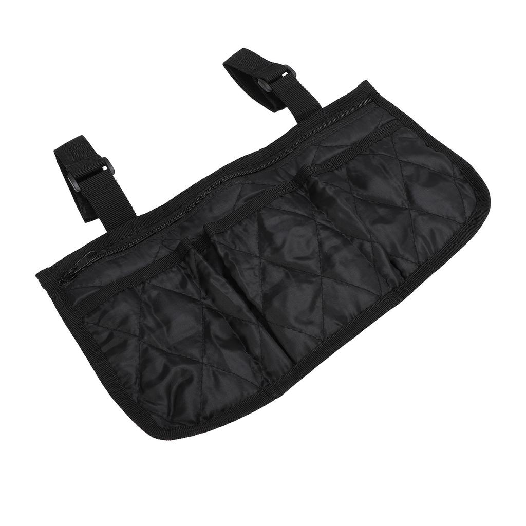 Wheelchair Side Bag Armrest Pouch Waterproof Polyester Storage Accessories for Walkers Rollators