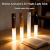 Motion Sensor LED Night Light Magnetic Portable Rechargeable Wall Lamp Indoor Small Djustable Cool and Warm Color Temperature