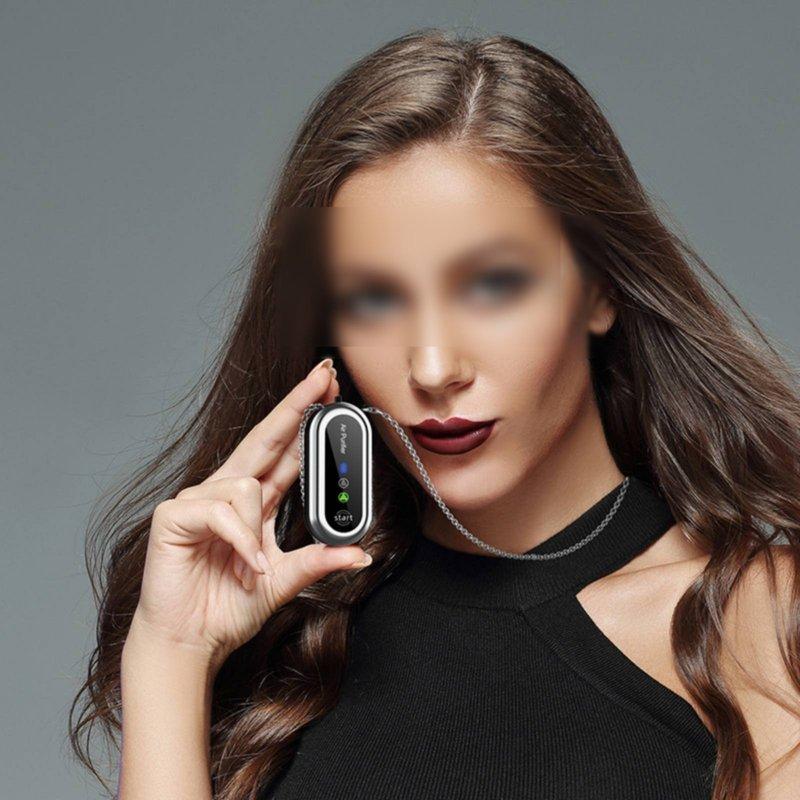 Individual Air Purifier Necklace Lightweight Air Purifier Necklace Individual Negative Charged Particle Generator Universal