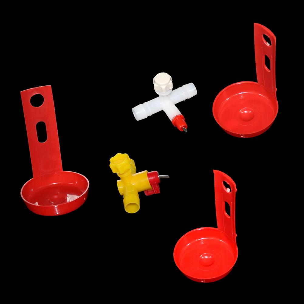 Chicken Pacifier Drinkers Hanging Cup Quail Hanging Use Automatic Water Dispenser Chicken Farming Equipment Poultry Feeding 5Pcs