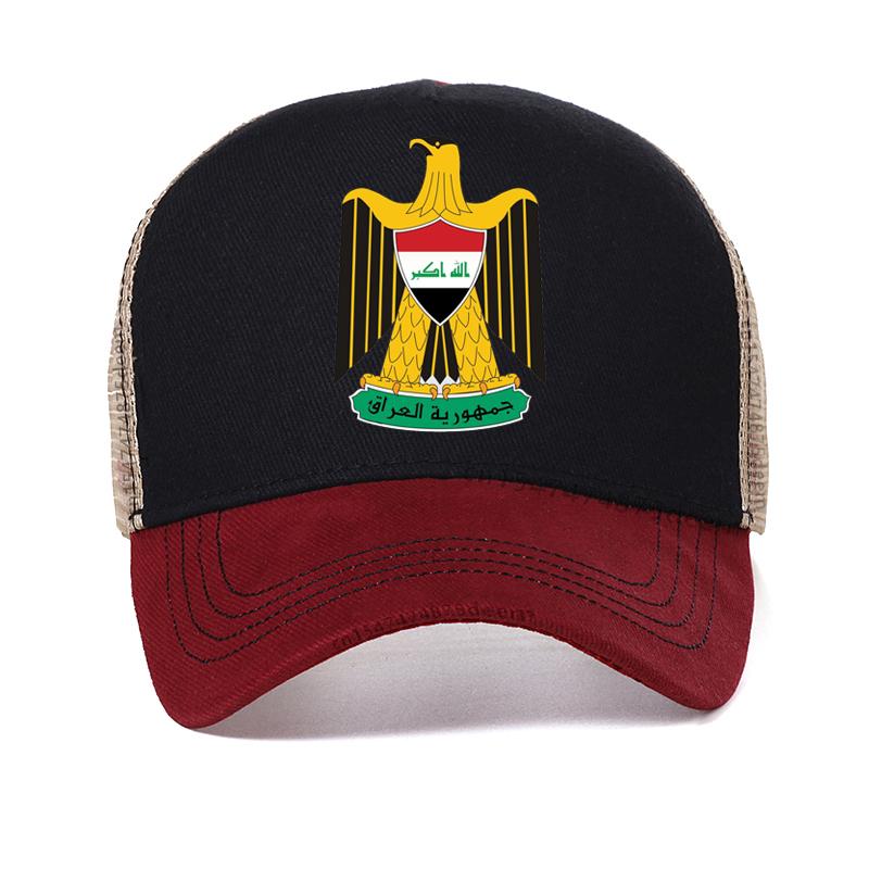 Coat of arms of Iraq Baseball Cap Fashion Men eagle Bundesadler caps summer Adjustable Mesh Trucker hat Patriot Hats