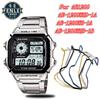 For CASIO Electronic Watch Case AE1200 AE-1200WHD-1A/WH-1B Men Metal Anti-collision Stainless Steel Modified Watch Bezel Bumper
