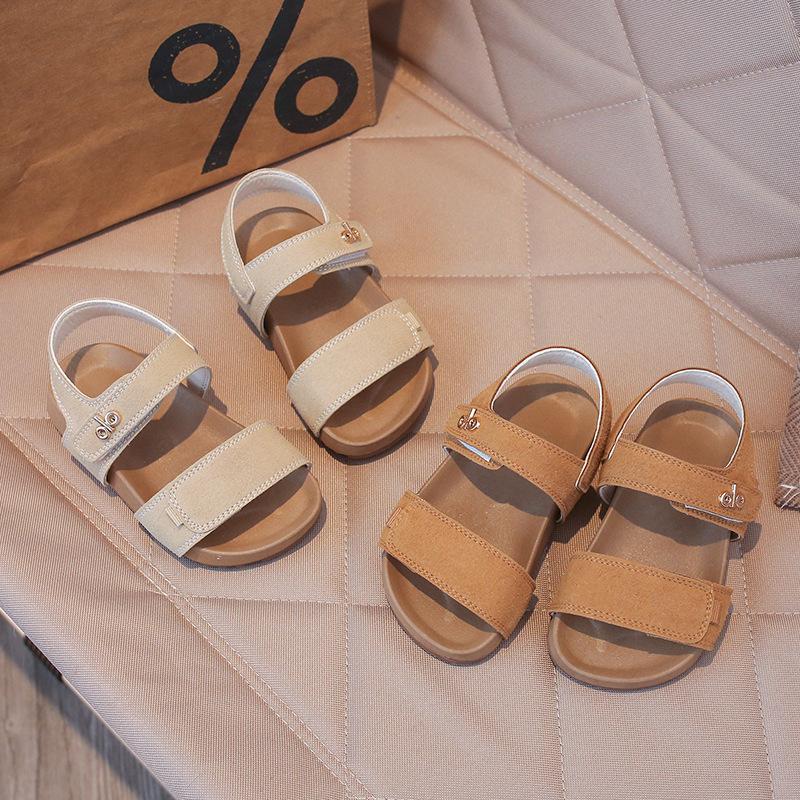New Spring and Summer Styles of Children's Sandals: Korean-style Dopamine Color Beach Shoes for Girls, and Soft-soled, Open-toe Baby Shoes for Boys