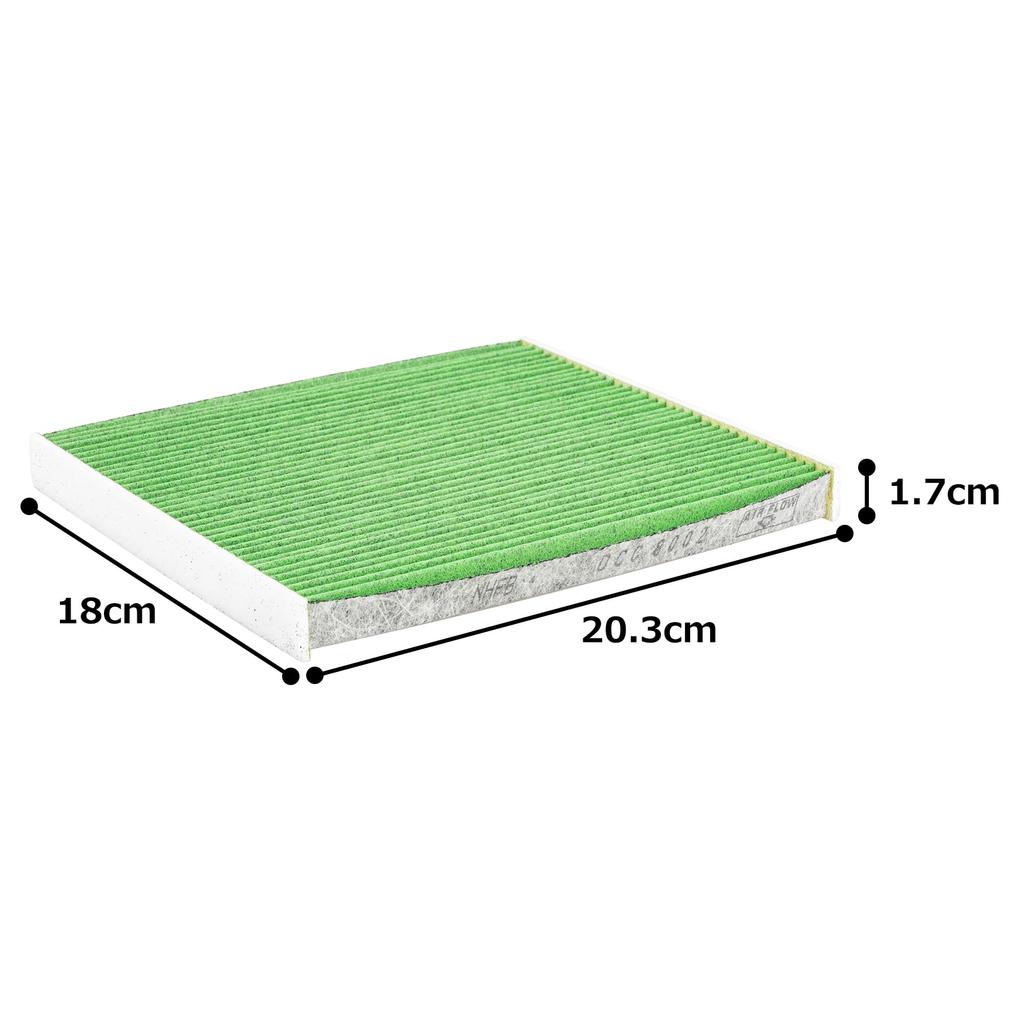 DENSO Car Air Conditioner Clean Air Filter DCC8002 High Dust Antibacterial and compatibility confirmation Filter, (014535-1670), Removal, PM2.5
