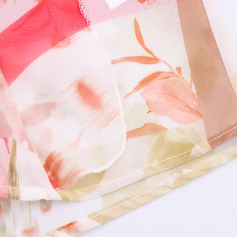 Jnleaog Spring New Arrival Women's Clothing Fashion Style French Flower Print Laminated Decoration Tops 2298125330