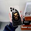 Grim Reaper Skull Skeleton Original Square Liquid Silicone Phone Case For iPhone 14 11 12 13 Pro Max Mini X XS XR 7 8 Plus Cover