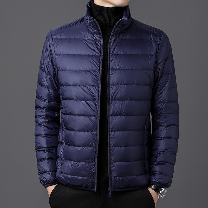 

Men s 2025 Winter Lightweight Warm Stand Collar Cotton Jacket - Short, Big Size Casual Coat 5XL