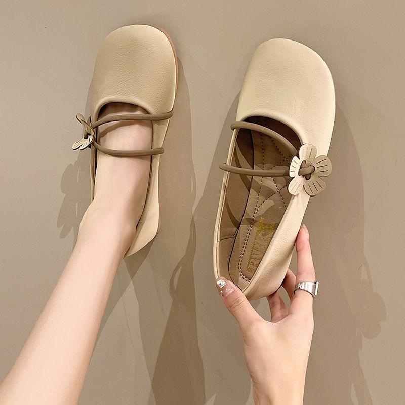 Slip-on Woman Flats Summer Round Toe Mary Jane Shoes for Women Lastest Fashion Young Comfortable and Elegant Y2k Shoe Promotion