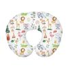 Soft and Breathable U Shaped Nursing Pillow Cover Cartoon Print Pillow Case Breastfeeding Pillow Slipcover Protectors