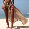2023 New Cover-ups Summer Women Beach Wear Cotton Tunic Dress Bikini Bath Sarong Wrap Skirt Swimsuit Cover Up