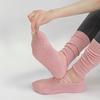Mid Tube Length Grip Pilates Socks Breathable Fabric Strappy Grip Sock  Fitness Activities
