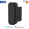 Smart WiFi Wireless Door Sensor Smart Home Open Close Detector Smart Life App Control Notification Compatible with Alexa Google