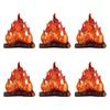 6x 3D Decorative Cardboard Campfires Fake Fires Centerpiece Camping Decor