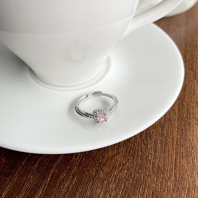 

Кольцо Lan Zhi с наложением, позолоченное, с розовым цирконом - Роскошные женские украшения высокого класса