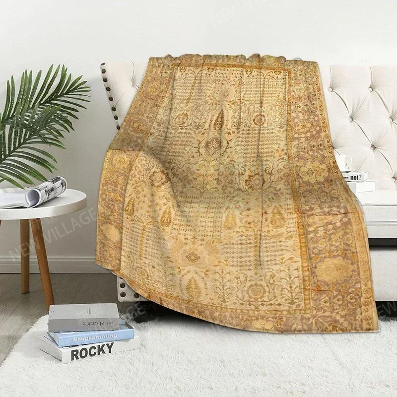 

Плед диванный для коленей теплый зимний покрывало на кровать накидка Декор бохо теплый флис скандинавский винтажный марокканский мягкий и ворсистый 40x50in