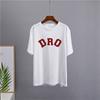 Shellsuning T-shirt da Donna con Stampa Grafica Semplice con Lettere, Estate, Cotone, Maniche Corte, Magliette Casual con Scollo a O, Top Trendy Streetwear