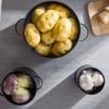 3 ks nádoba na brambory a cibuli, uhlíková ocel, venkovský styl, držák na brambory, kuchyňské dózy, sklenice, nádoby na pracovní desku