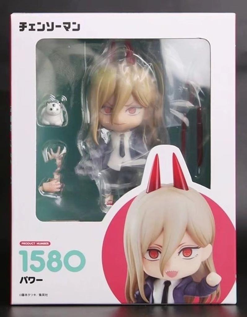 10cm Q Version Anime Chainsaw Man Denji Pochita Makima Actionfigur PVC Schreibtischdekoration Spielzeugsammlung Modell Halloween Geschenke