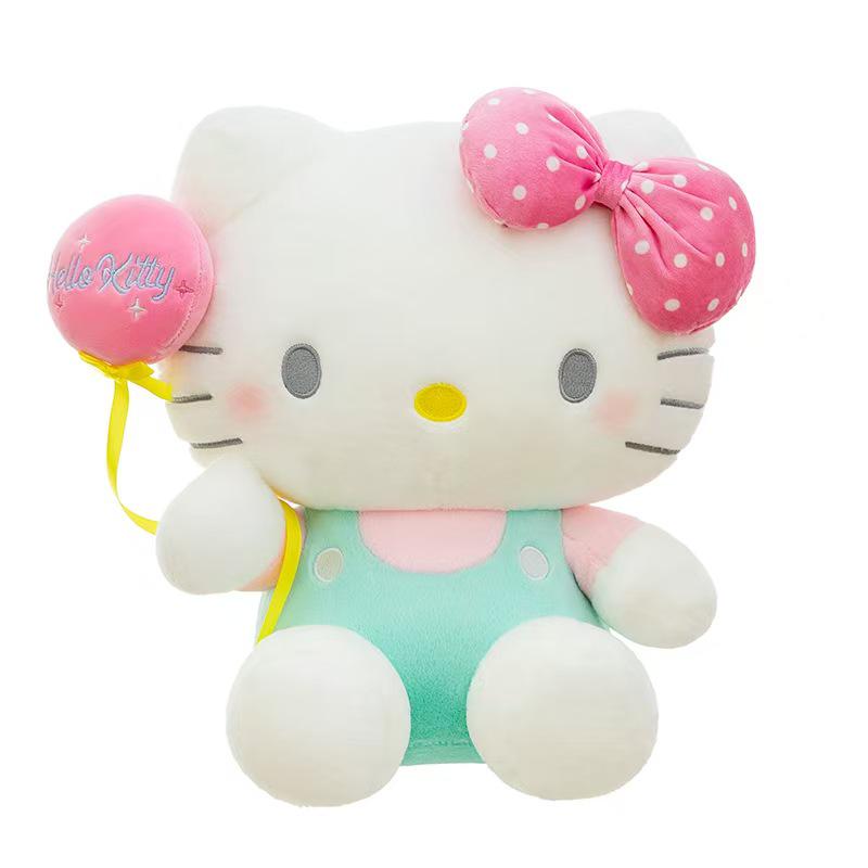 Kiki Cat Plush Toy: Cute Balloon Kitten Doll Ornament and Cushion for Girls