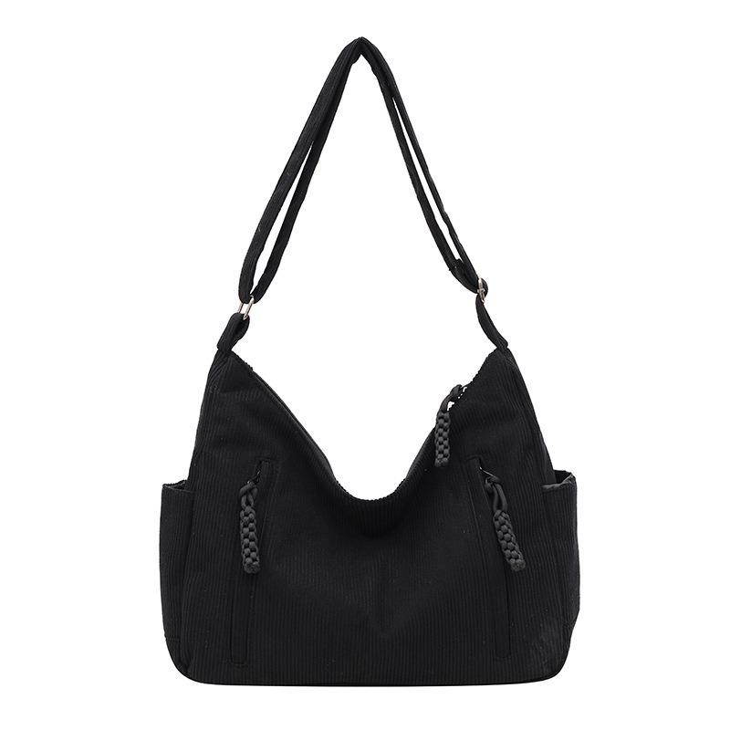 Cord Damen neuer Trend Pendelmode einfache Schulter Unterarm Umhängetasche lässiger Rucksack mit großer Kapazität Damen