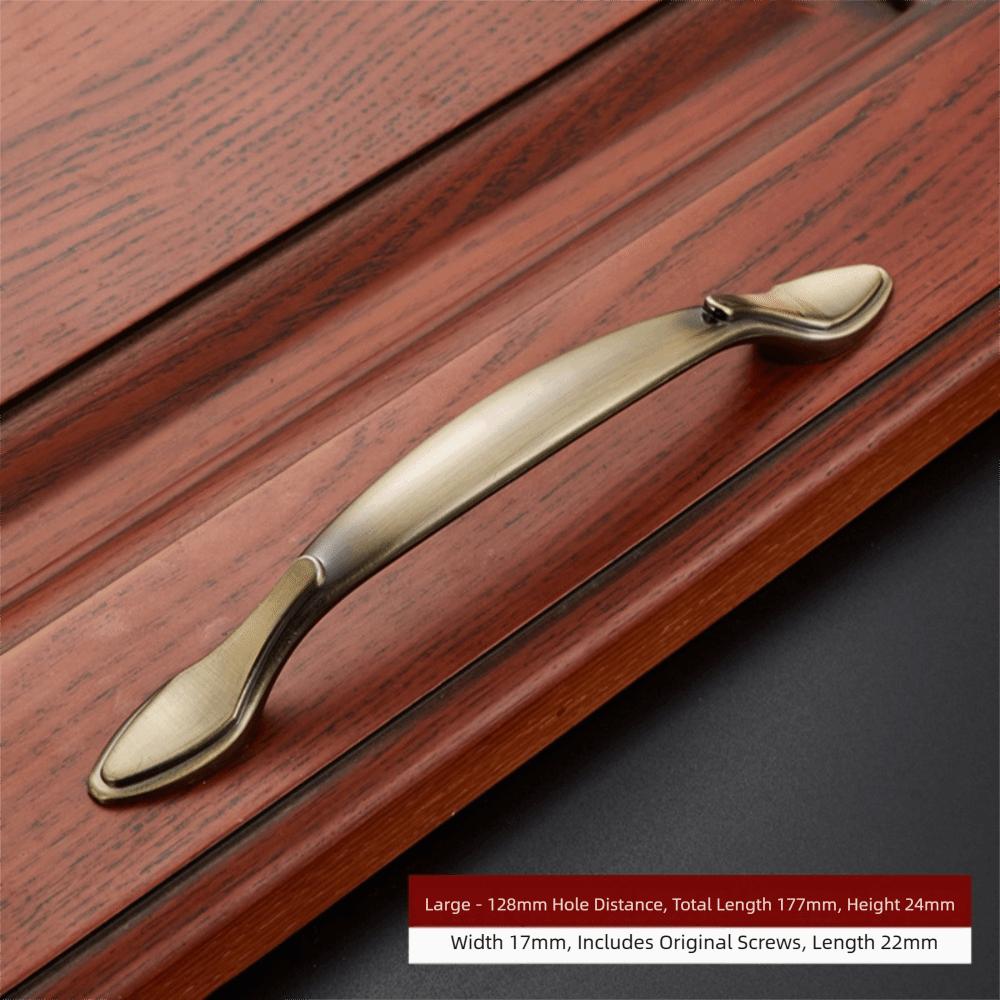 With Screw Bronze Cupboard Dresser Wardrobe Drawer Handles Furniture Hardware Door Knobs Pull handles