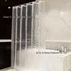 Wasserdichter Duschvorhang mit 3D-Struktur, Schimmelresistent & Bohrlos
