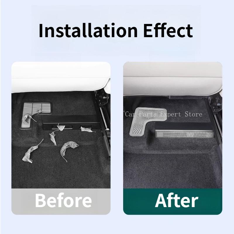 For Li Auto Lixiang i6 i8 2025 2026 Under Seat Air Outlet Protective Cover Car Dustproof Rear AC Vent Guard Interior Accessories