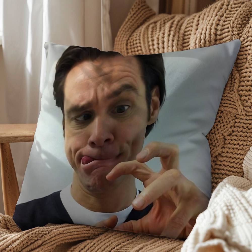 Abstract Humor Jim Carrey Ace Ventura Pillow Cover Living Room Sofa Cushion Cover Bedroom Room Bed Pillow Cover Home Decoration
