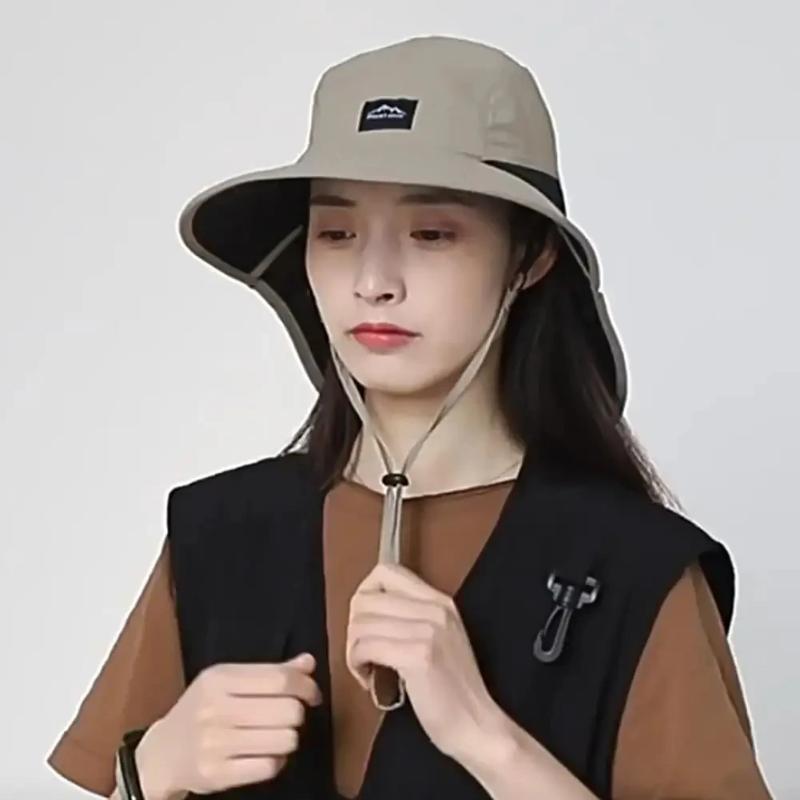 Unisex autumn fisherman's hat Windproof & Quick-drying W/neck-protecting anti-UV for Fishing Hiking Camping Outdoor